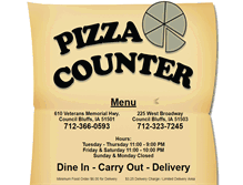 Tablet Screenshot of pizza-counter.com